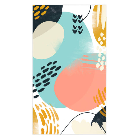 Marta Barragan Camarasa Brushstrokes abstract art Tablecloth