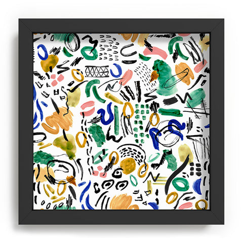 Marta Barragan Camarasa Brushstrokes art Recessed Framing Square