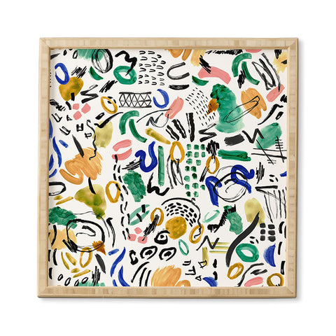 Marta Barragan Camarasa Brushstrokes art Framed Wall Art