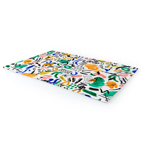 Marta Barragan Camarasa Brushstrokes art Area Rug