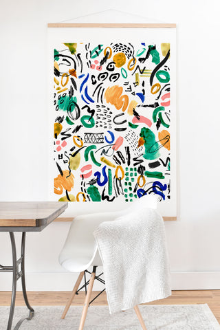 Marta Barragan Camarasa Brushstrokes art Art Print And Hanger