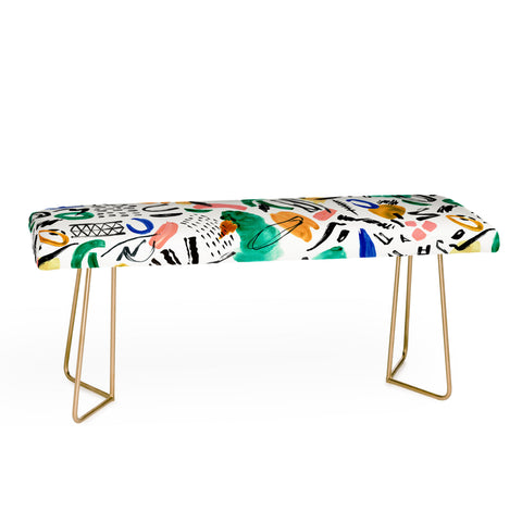 Marta Barragan Camarasa Brushstrokes art Bench