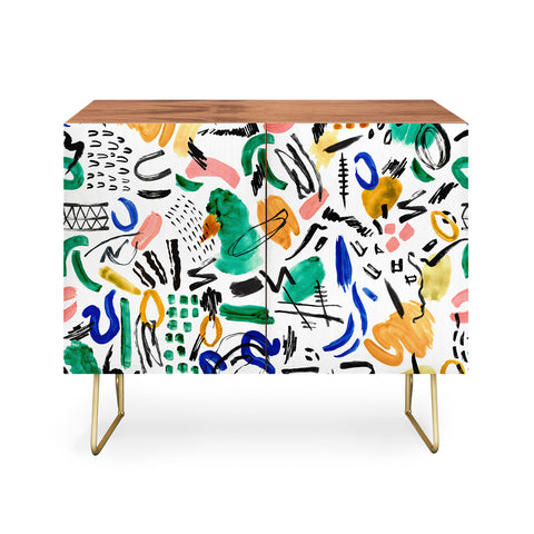 Marta Barragan Camarasa Brushstrokes art Credenza