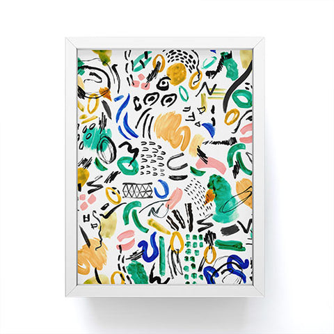 Marta Barragan Camarasa Brushstrokes art Framed Mini Art Print