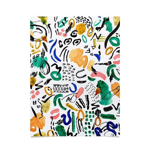 Marta Barragan Camarasa Brushstrokes art Poster