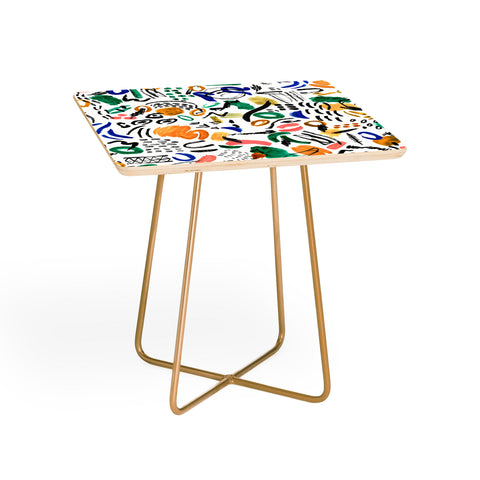 Marta Barragan Camarasa Brushstrokes art Side Table
