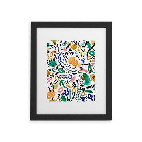 Marta Barragan Camarasa Brushstrokes art Framed Art Print