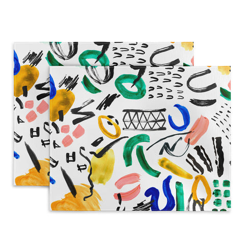 Marta Barragan Camarasa Brushstrokes art Placemat