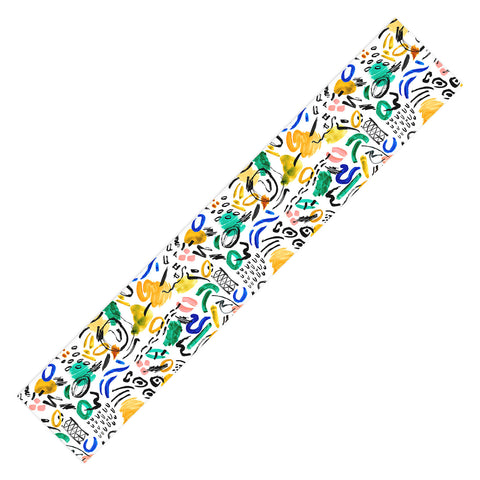 Marta Barragan Camarasa Brushstrokes art Table Runner