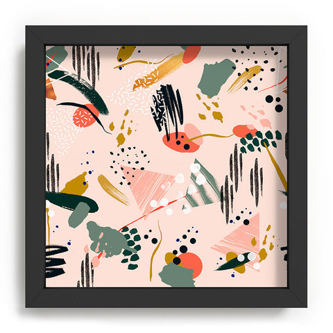 Marta Barragan Camarasa Brushstrokes I Recessed Framing Square