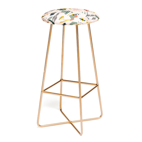 Marta Barragan Camarasa Brushstrokes I Bar Stool