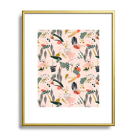 Marta Barragan Camarasa Brushstrokes I Metal Framed Art Print