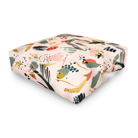 Marta Barragan Camarasa Brushstrokes I Outdoor Floor Cushion