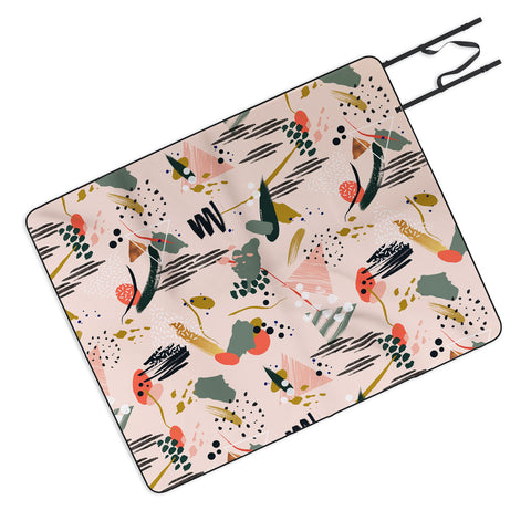 Marta Barragan Camarasa Brushstrokes I Picnic Blanket