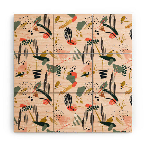 Marta Barragan Camarasa Brushstrokes I Wood Wall Mural