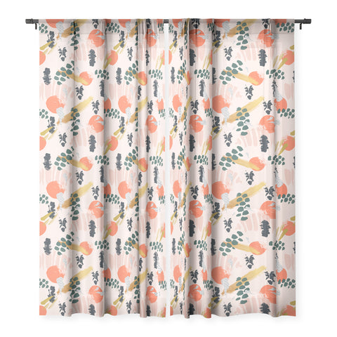 Marta Barragan Camarasa Brushstrokes II Sheer Window Curtain