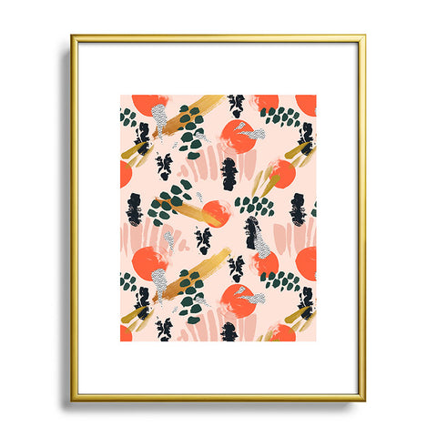 Marta Barragan Camarasa Brushstrokes II Metal Framed Art Print