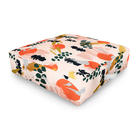 Marta Barragan Camarasa Brushstrokes II Outdoor Floor Cushion