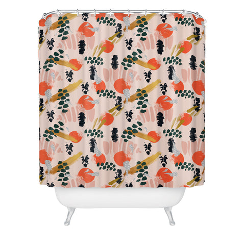 Marta Barragan Camarasa Brushstrokes II Shower Curtain