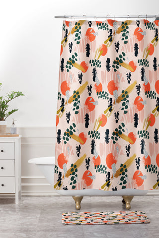 Marta Barragan Camarasa Brushstrokes II Shower Curtain And Mat