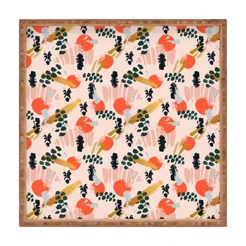 Marta Barragan Camarasa Brushstrokes II Square Tray