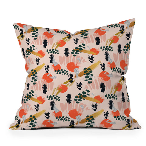 Marta Barragan Camarasa Brushstrokes II Throw Pillow