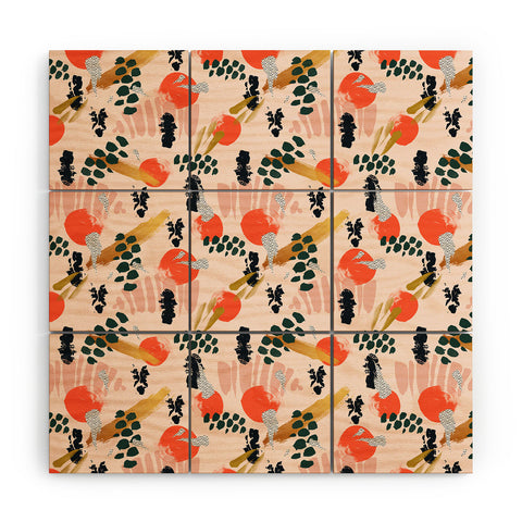 Marta Barragan Camarasa Brushstrokes II Wood Wall Mural