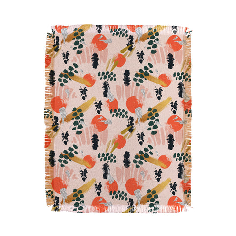 Marta Barragan Camarasa Brushstrokes II Throw Blanket