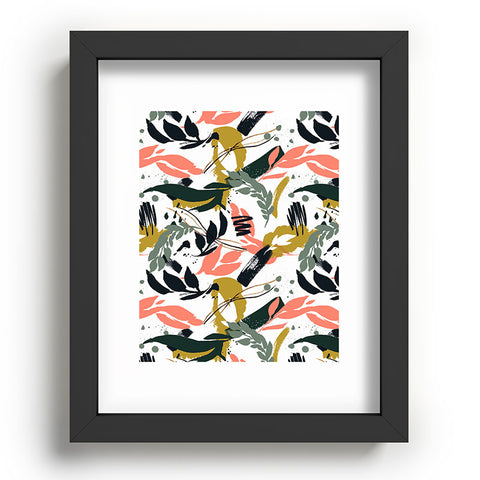 Marta Barragan Camarasa Brushstrokes of nature I Recessed Framing Rectangle