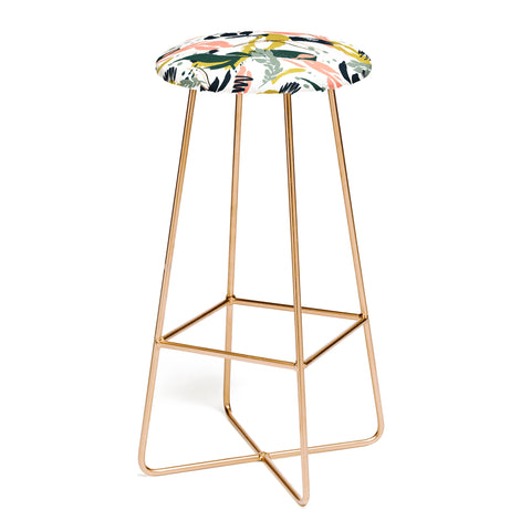 Marta Barragan Camarasa Brushstrokes of nature I Bar Stool