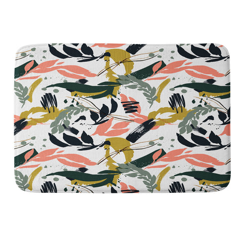 Marta Barragan Camarasa Brushstrokes of nature I Memory Foam Bath Mat