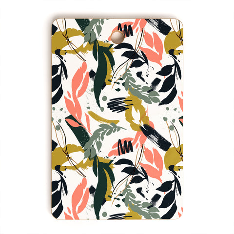 Marta Barragan Camarasa Brushstrokes of nature I Cutting Board Rectangle