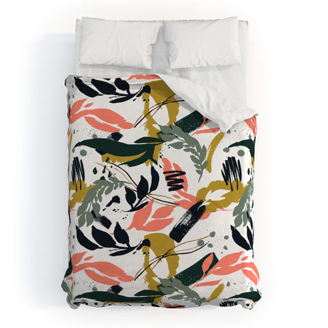Marta Barragan Camarasa Brushstrokes of nature I Duvet Cover