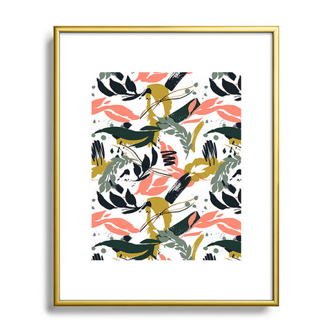 Marta Barragan Camarasa Brushstrokes of nature I Metal Framed Art Print