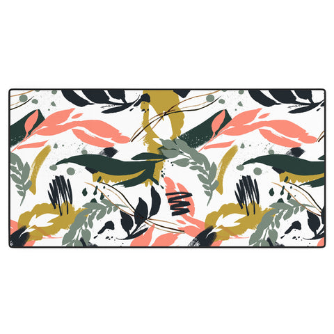 Marta Barragan Camarasa Brushstrokes of nature I Desk Mat