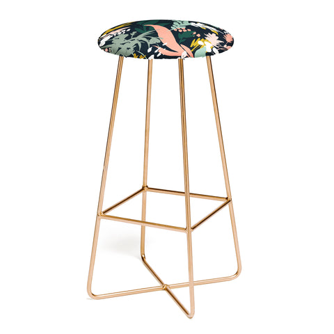 Marta Barragan Camarasa Brushstrokes of nature II Bar Stool
