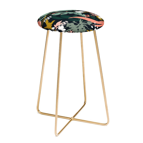 Marta Barragan Camarasa Brushstrokes of nature II Counter Stool