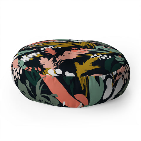 Marta Barragan Camarasa Brushstrokes of nature II Floor Pillow Round