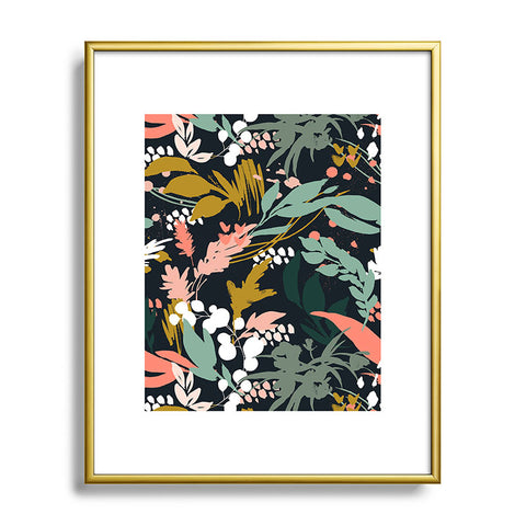 Marta Barragan Camarasa Brushstrokes of nature II Metal Framed Art Print