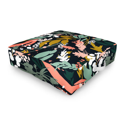 Marta Barragan Camarasa Brushstrokes of nature II Outdoor Floor Cushion