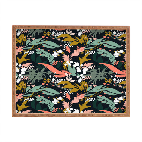 Marta Barragan Camarasa Brushstrokes of nature II Rectangular Tray