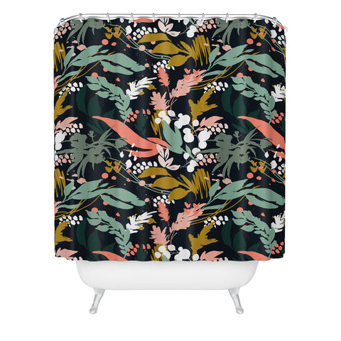 Marta Barragan Camarasa Brushstrokes of nature II Shower Curtain