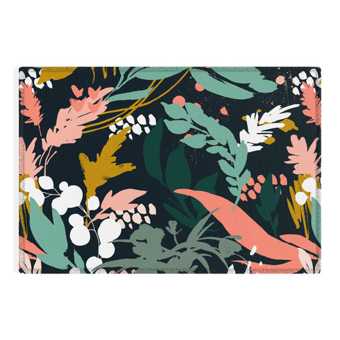 Marta Barragan Camarasa Brushstrokes of nature II Outdoor Rug