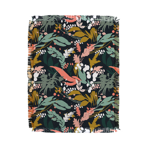 Marta Barragan Camarasa Brushstrokes of nature II Throw Blanket