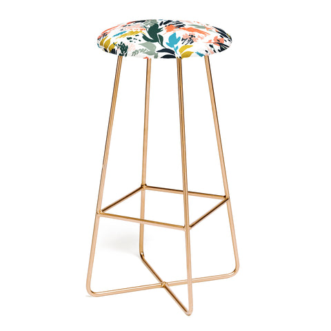 Marta Barragan Camarasa Brushstrokes of nature III Bar Stool