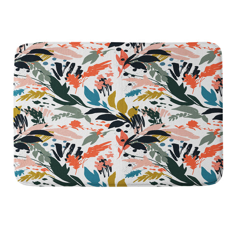 Marta Barragan Camarasa Brushstrokes of nature III Memory Foam Bath Mat