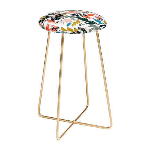 Marta Barragan Camarasa Brushstrokes of nature III Counter Stool