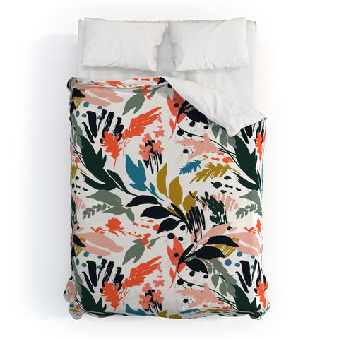 Marta Barragan Camarasa Brushstrokes of nature III Duvet Cover