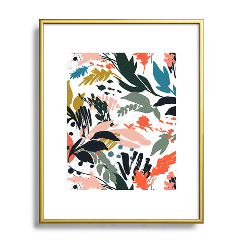 Marta Barragan Camarasa Brushstrokes of nature III Metal Framed Art Print