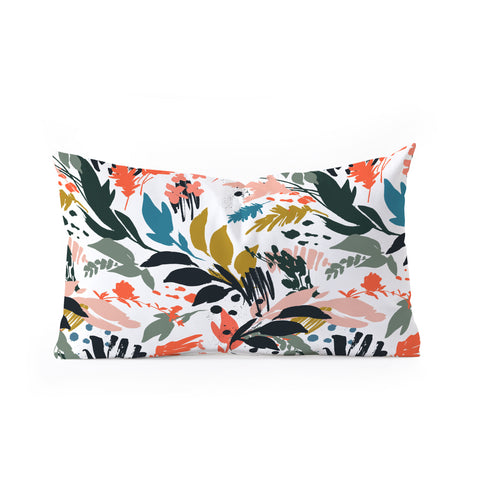 Marta Barragan Camarasa Brushstrokes of nature III Oblong Throw Pillow